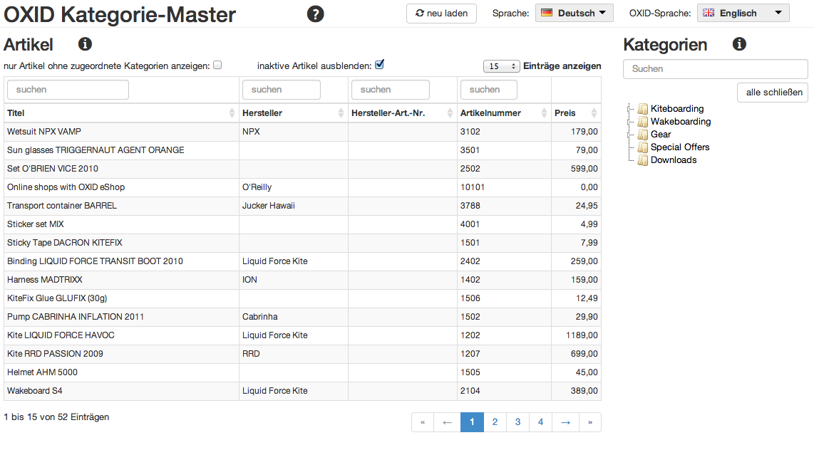 ROXID Shop OXID Kategorie Master online kaufen