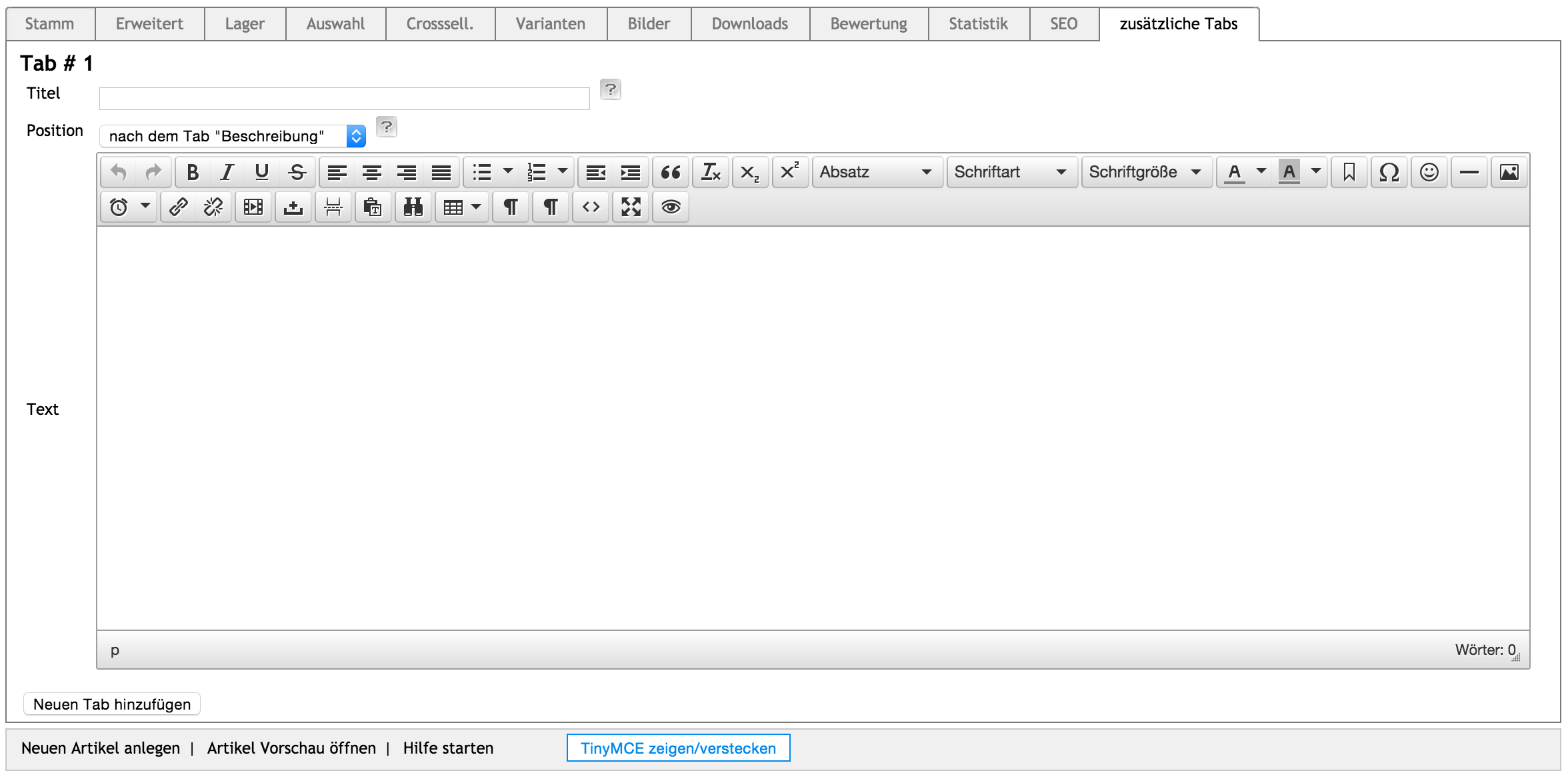 ROXID Shop OXID More Tabs online kaufen